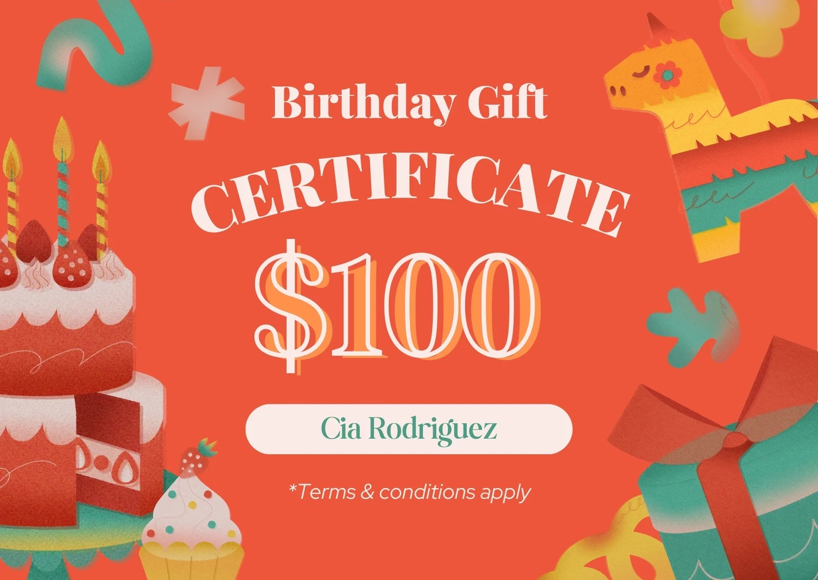 Free Printable Birthday Coupon Template