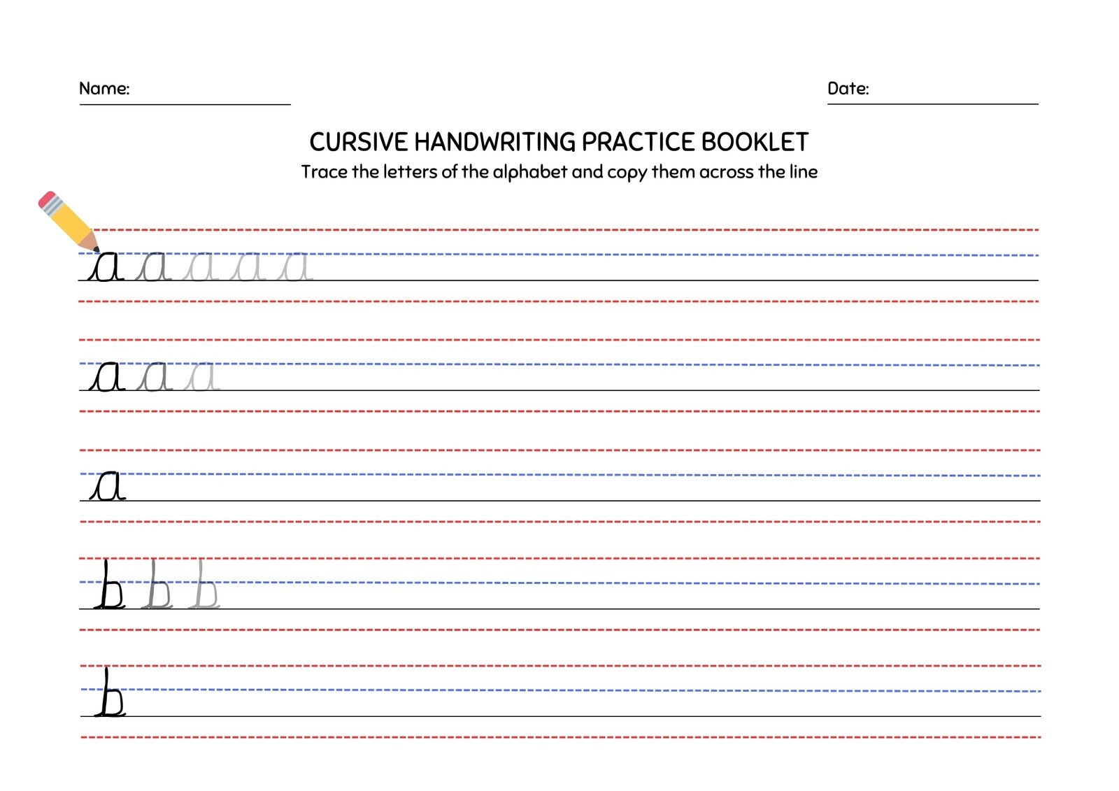 Printable Handwriting Worksheets For Kids
