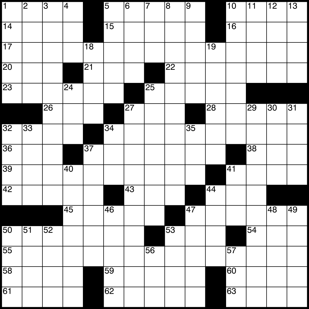 Free Daily Crossword Puzzle Printable #1