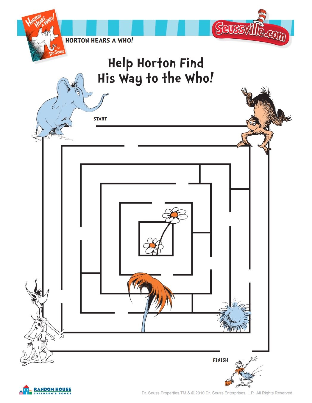 Free Printable Dr Seuss Worksheets