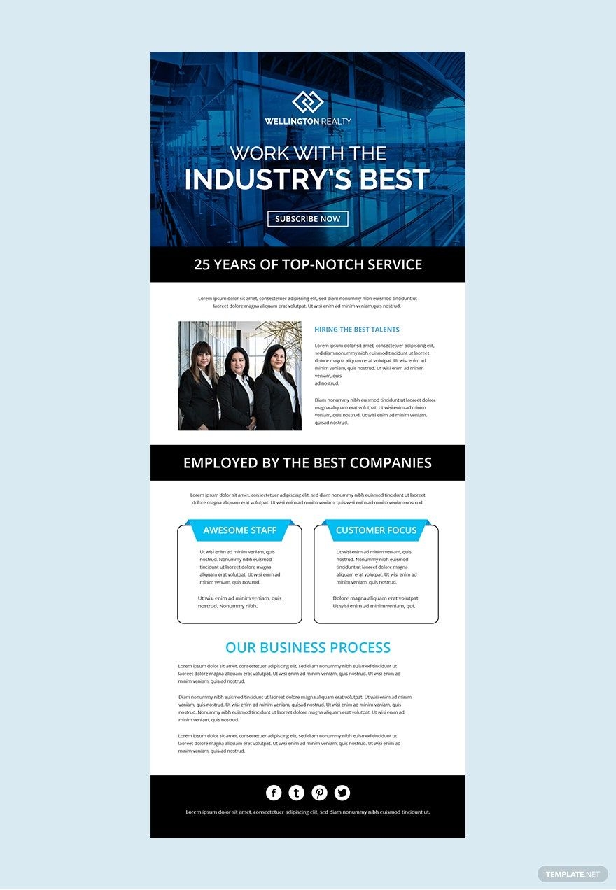 Free Editable Newsletter Templates In Microsoft Outlook To Download