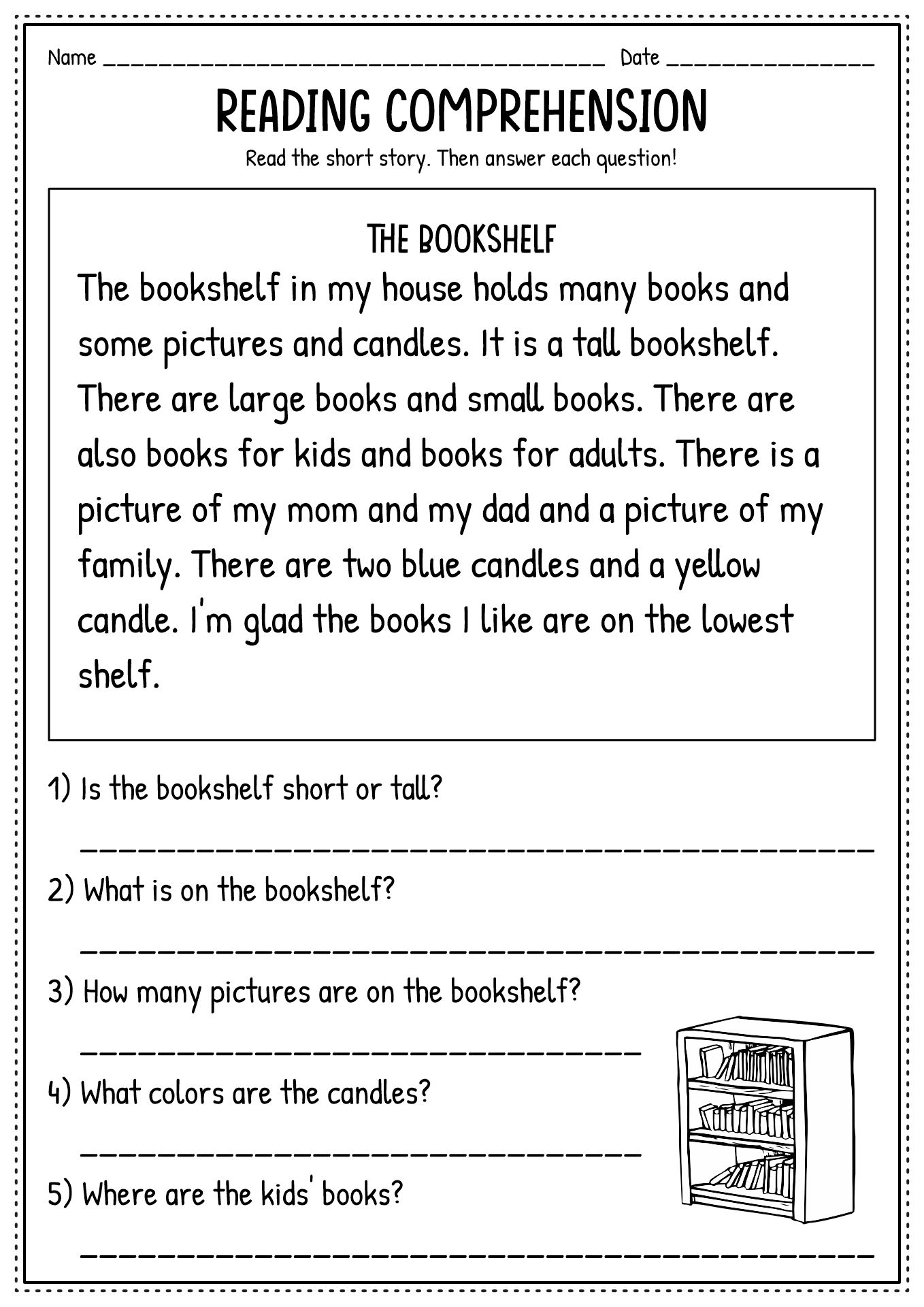 Free Free Second Grade Reading Worksheet Download Free Free 