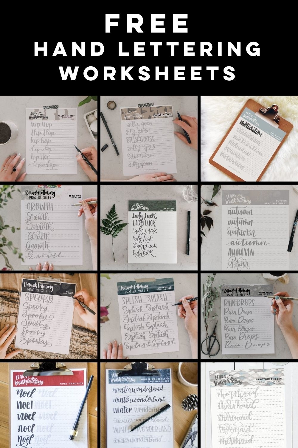 Free Printable Lettering Practice Sheets