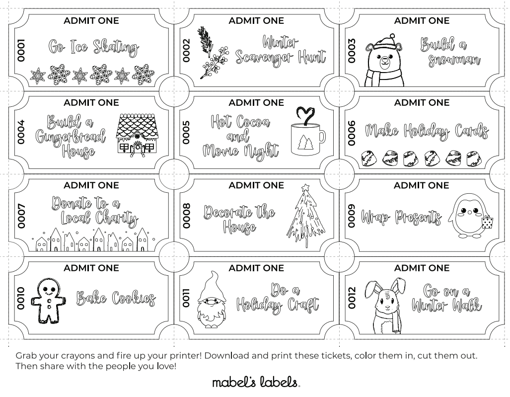 Free Printable Holiday Worksheets