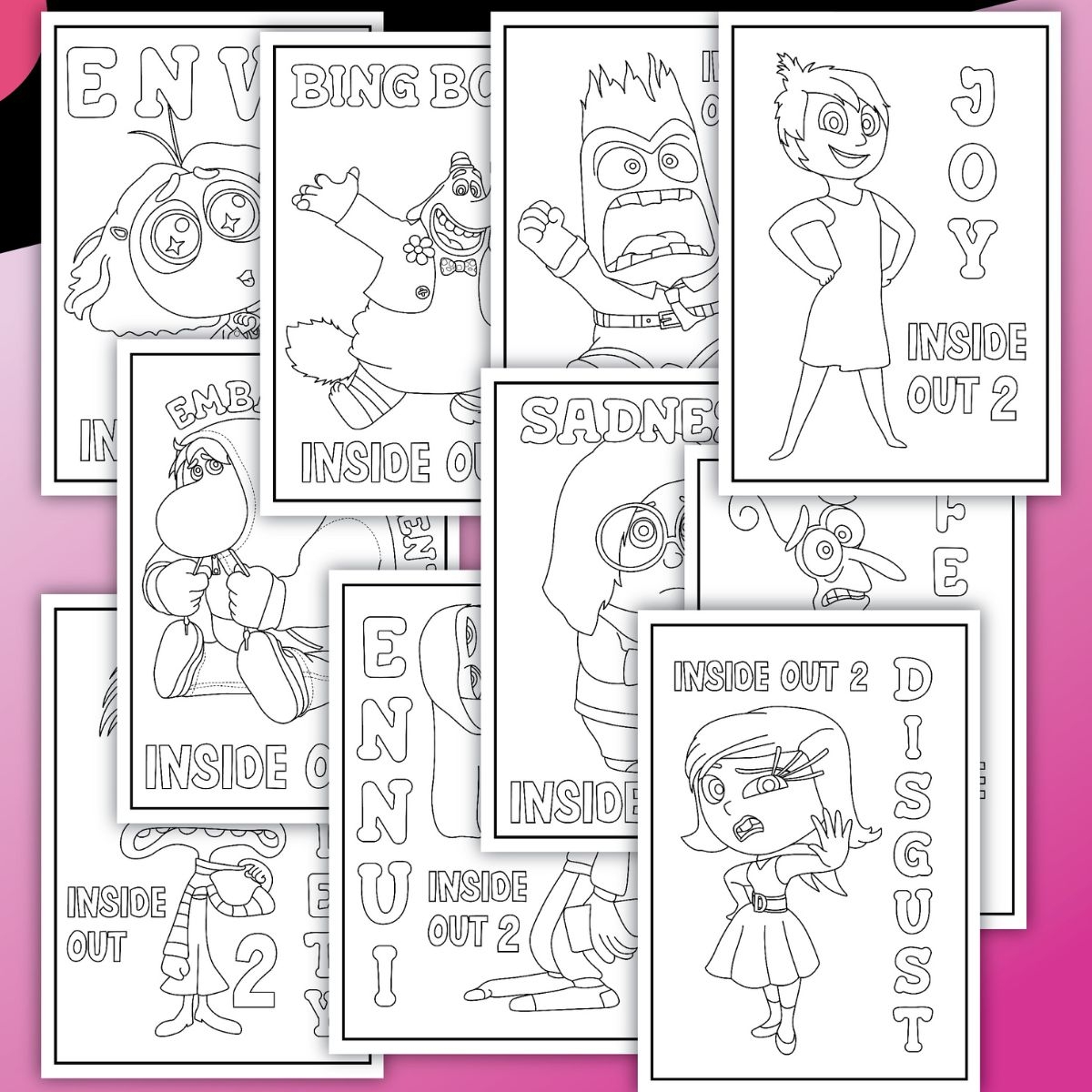 Free Printable Inside Out Sheets