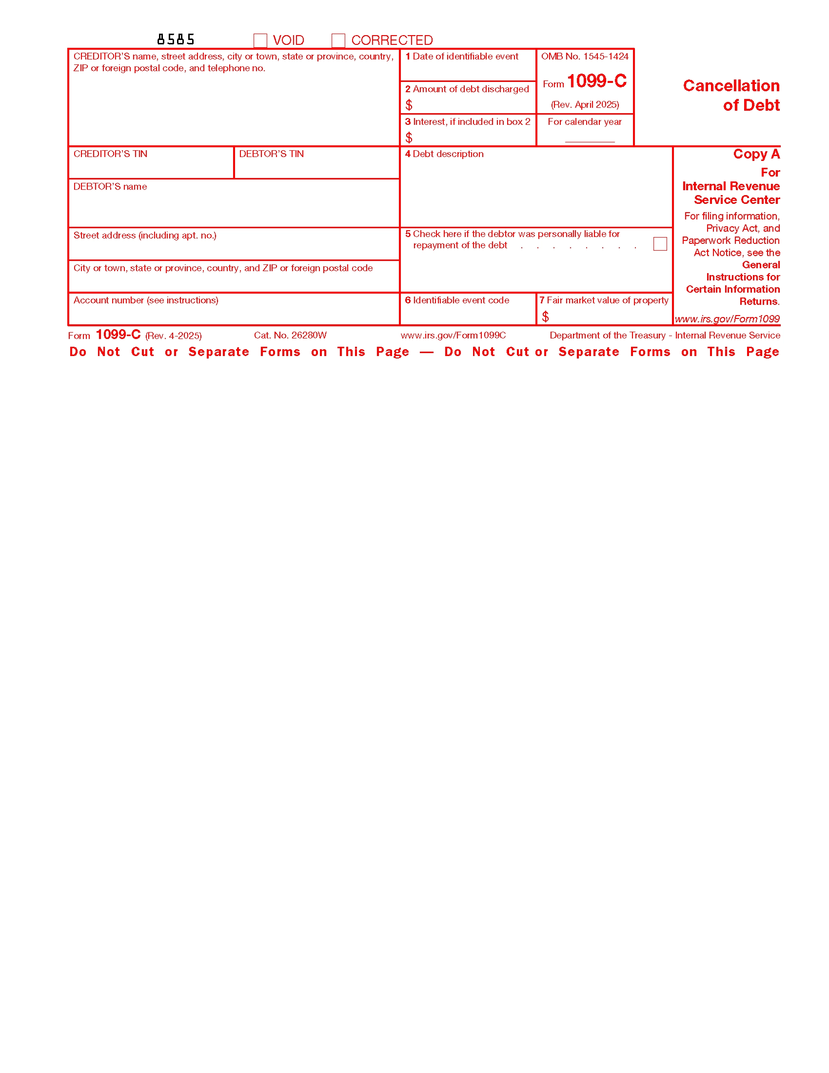 2025 G 4 Form Printable Pdf