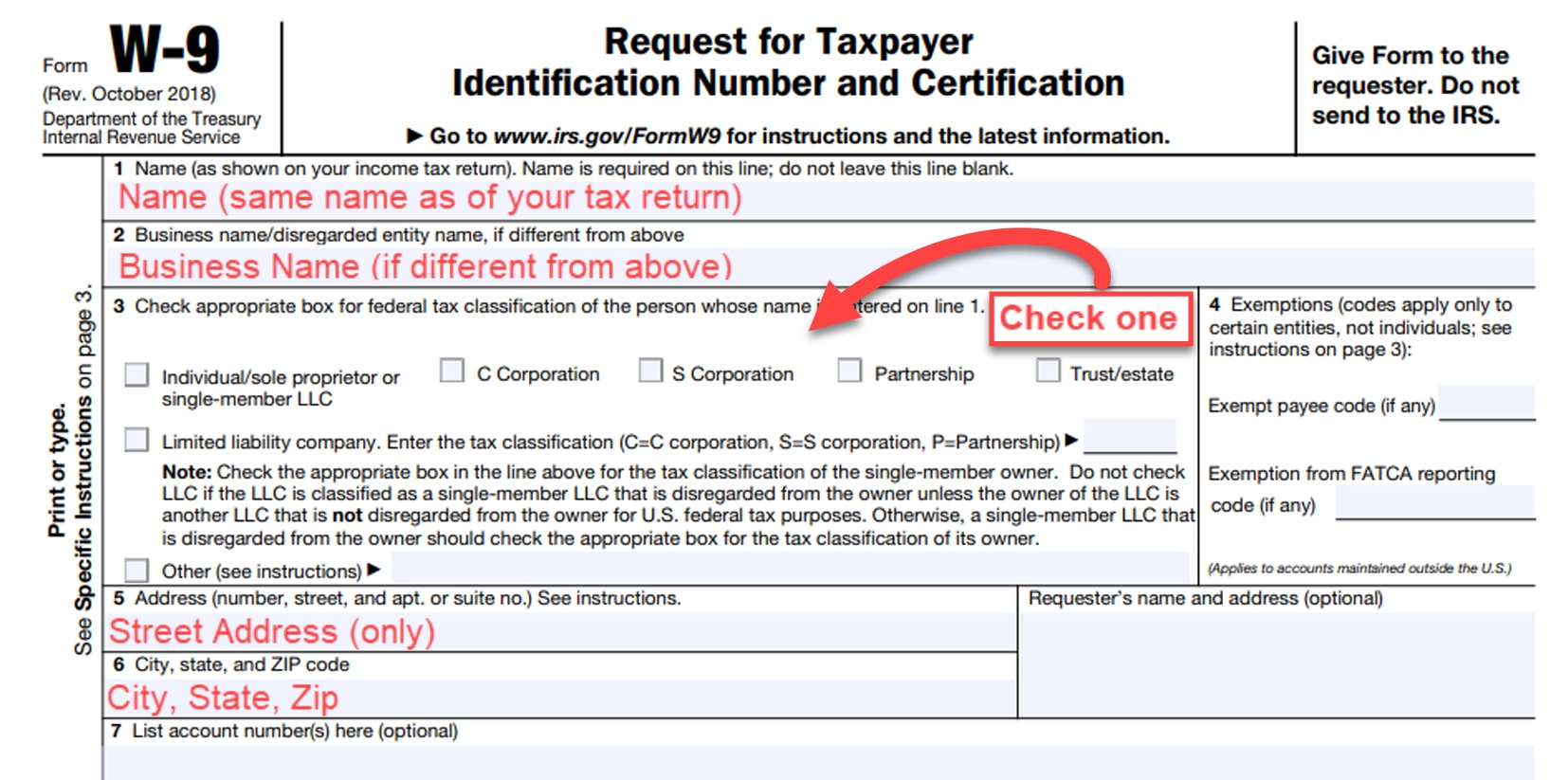 Irs W 9 Form Pdf