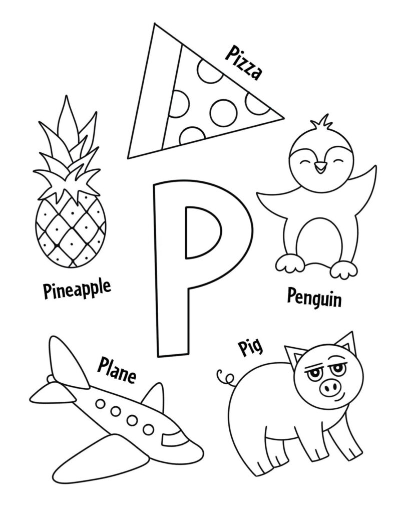 Free Printable Letter P Worksheet Preschool
