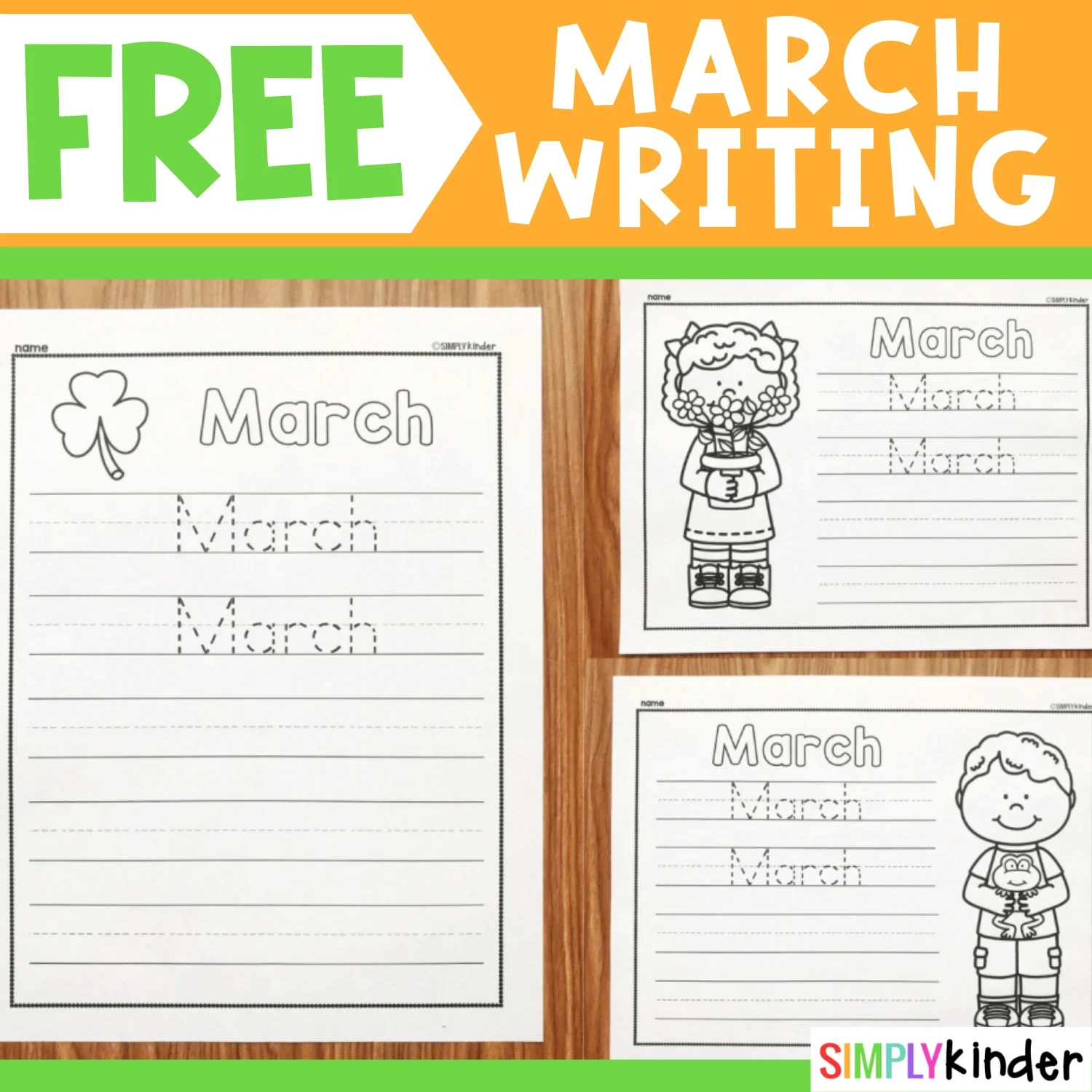 Free March Printable Simply Kinder