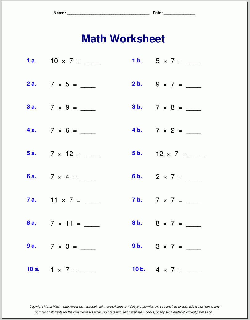 Free Worksheets Printable