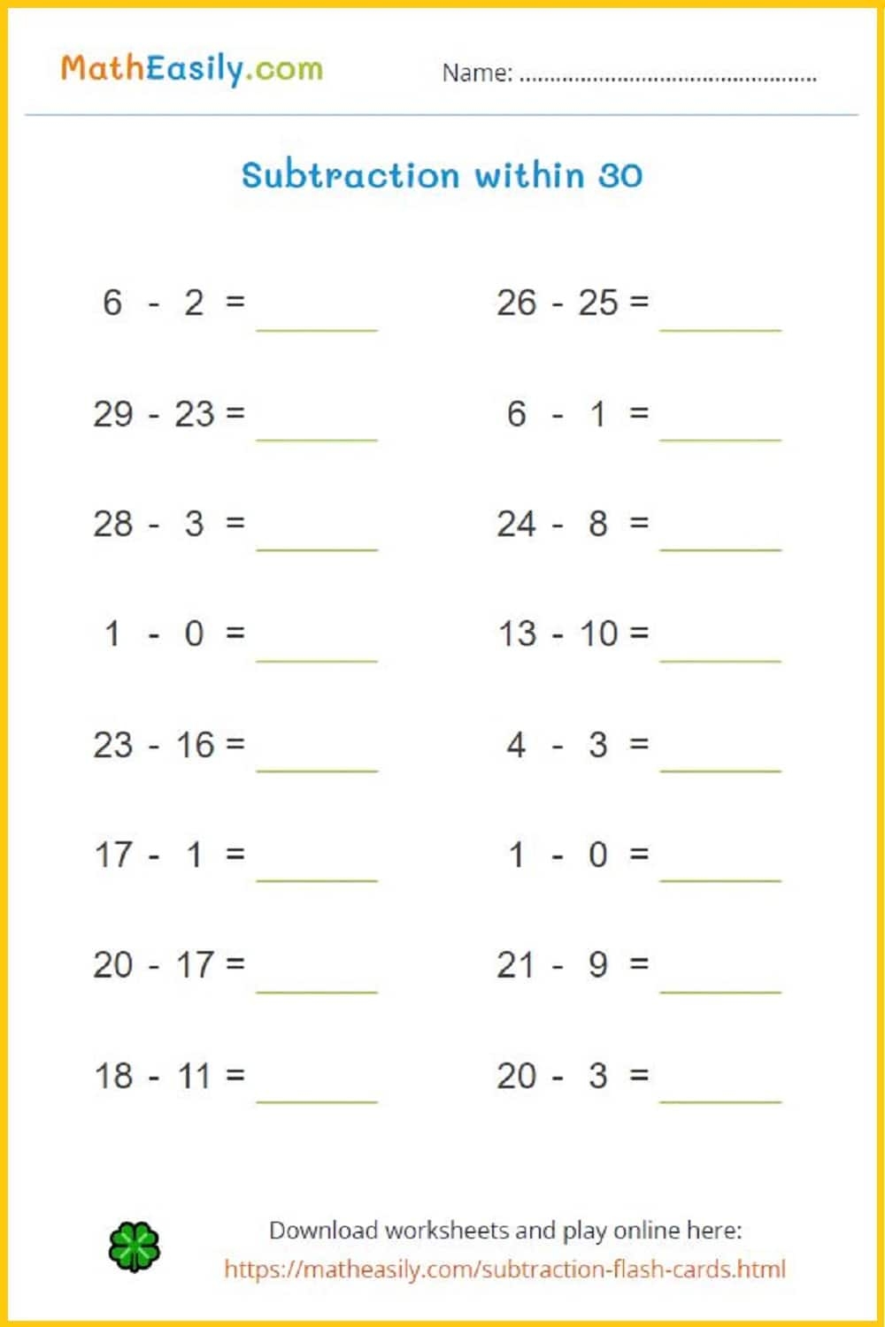 Maths Worksheets For 7 Year Olds Printable