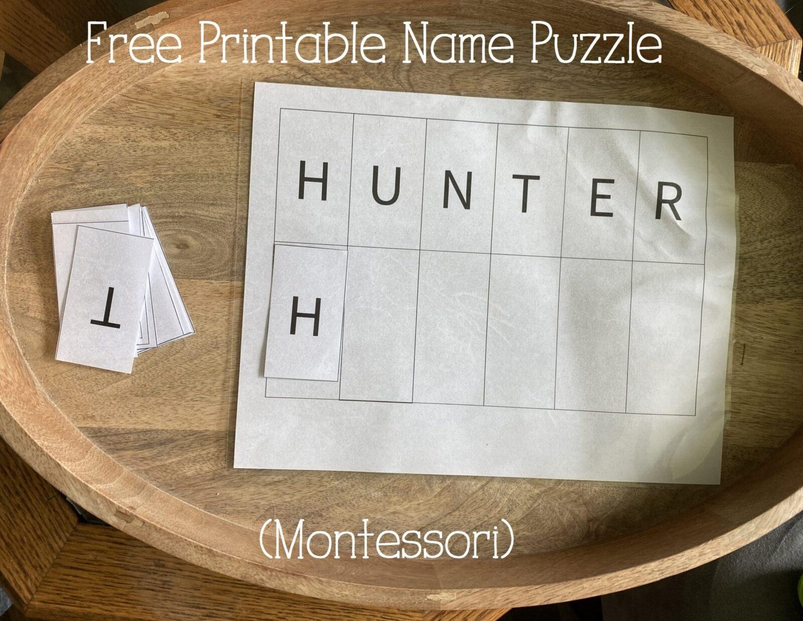 Name Puzzles Printable