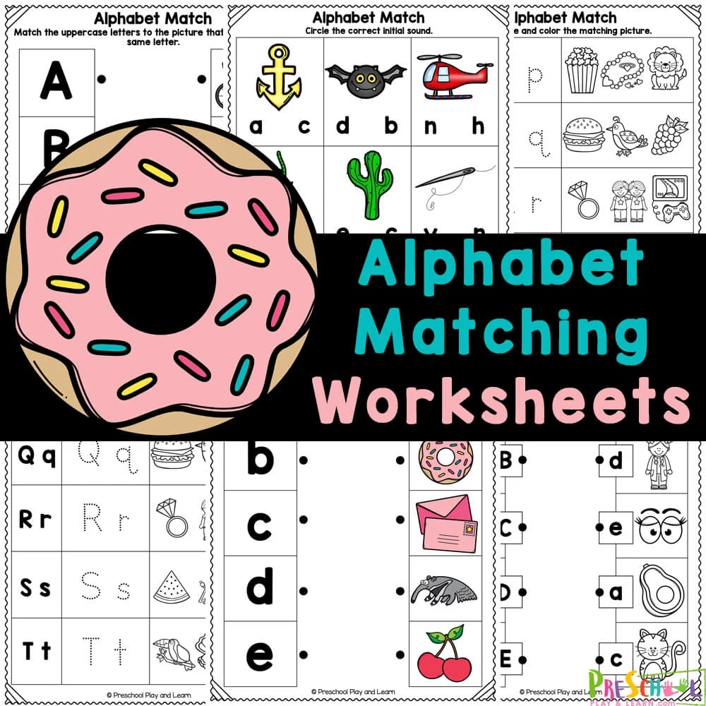 Free Printable Letter Matching Worksheets