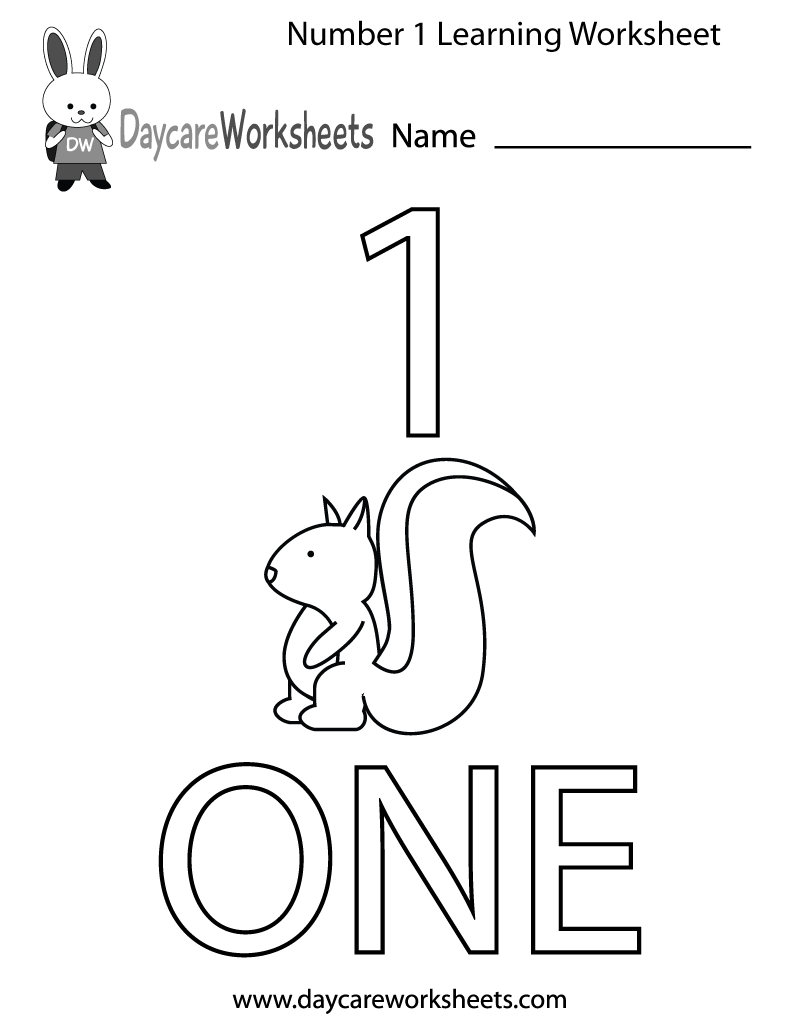 Free Printable Learning Numbers Worksheets