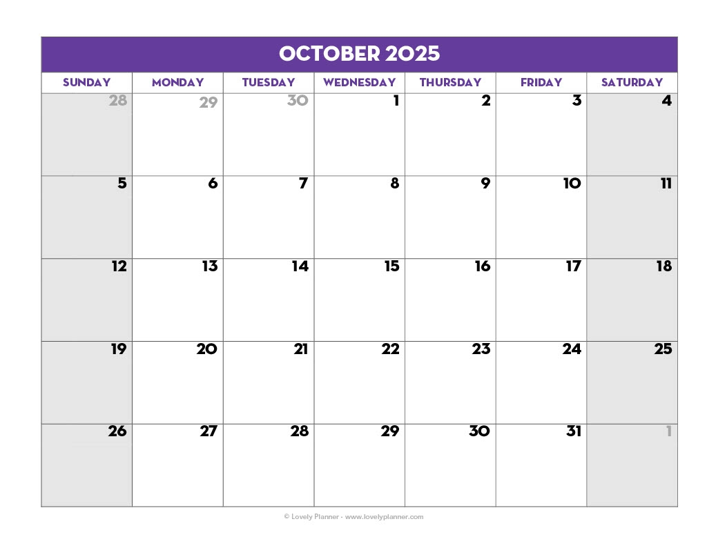 2025 And 2026 Blank Calendar Printable Free