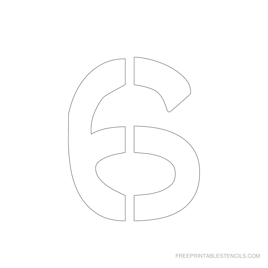3 Inch Number Stencils Printable Free