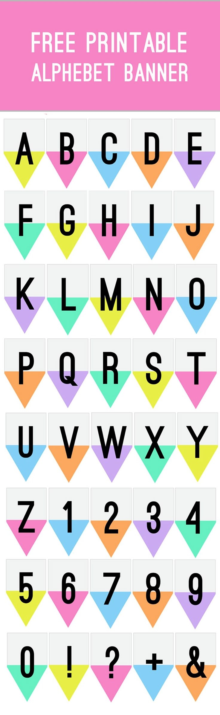 FREE PRINTABLE ALPHABET BANNER FOR YOUR WEDDING DECOR Bespoke 