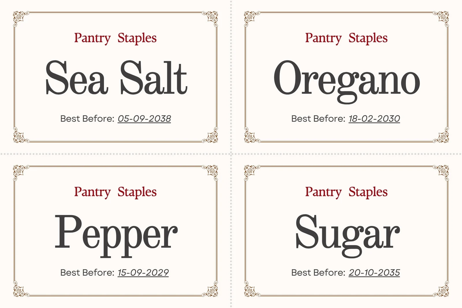 Free Printable Labels Template