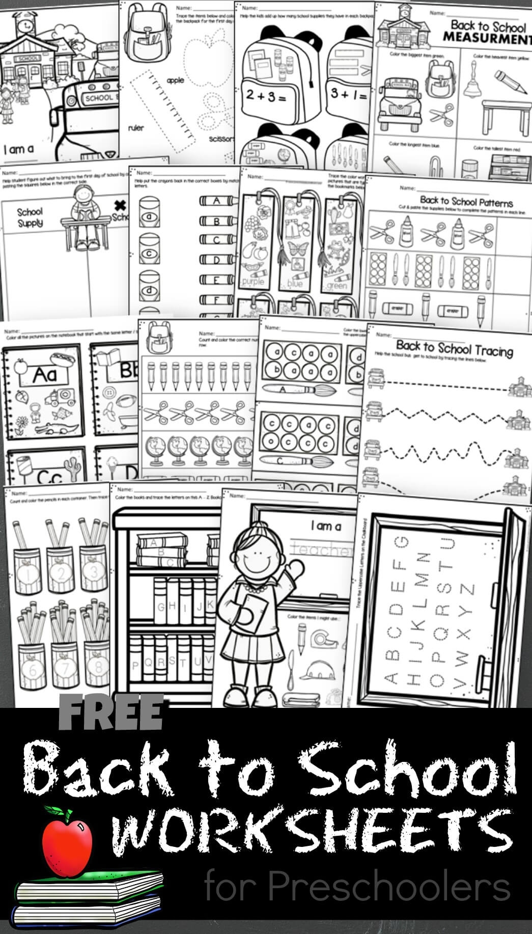 Free Printable Back To School Math Worksheets