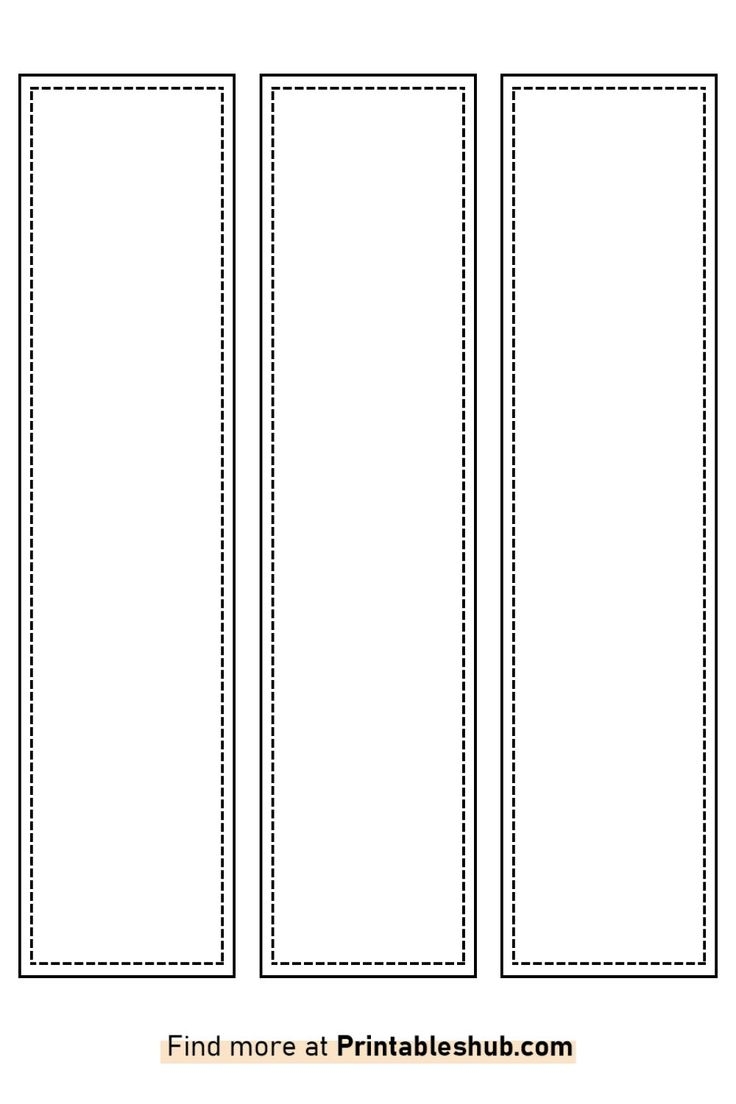 Printable Bookmark Template