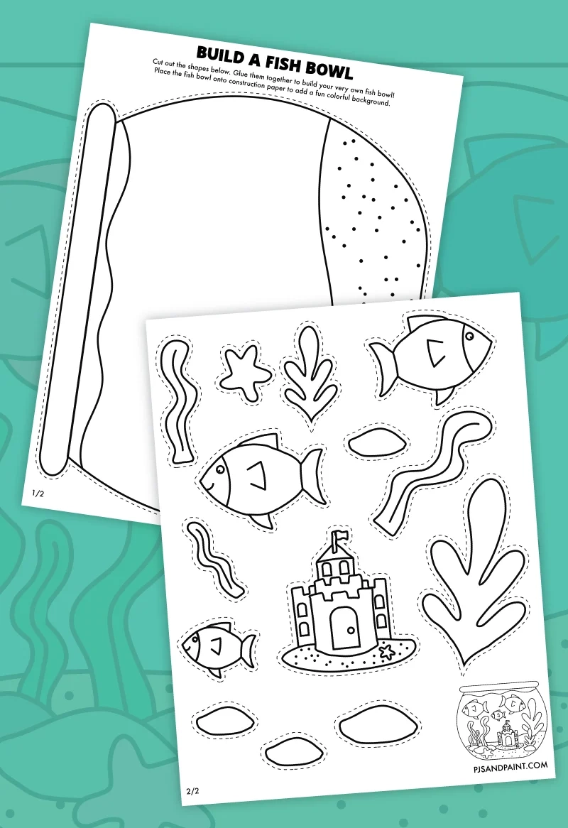 Fish Bowl Template Printable Free