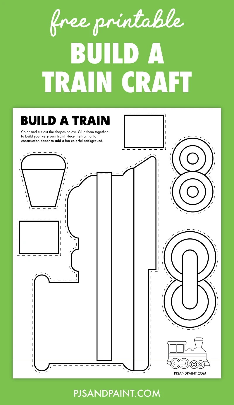 Printable Train Template