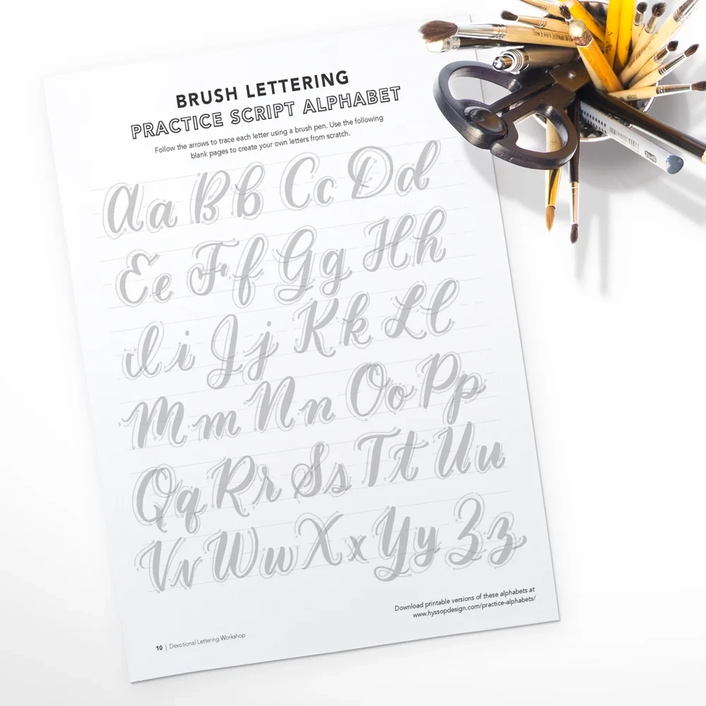 Printable Calligraphy Letters Practice Sheets