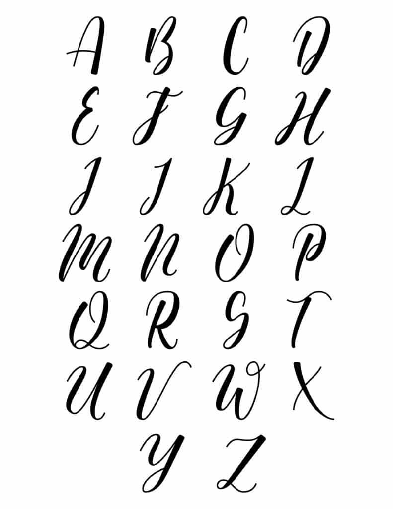 Calligraphy For Beginners Free Printable