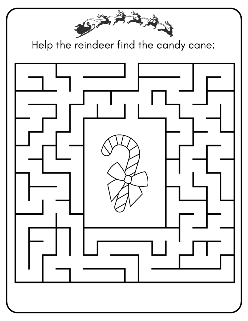 Free Printable Holiday Activity Sheets