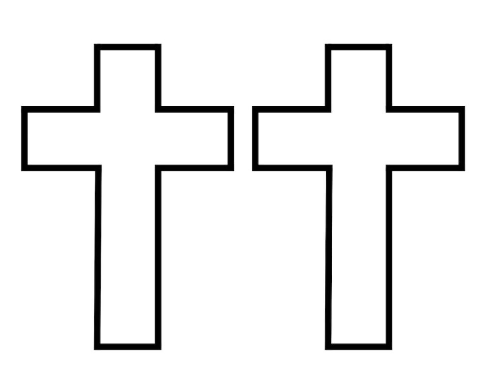 Cross Printable Template