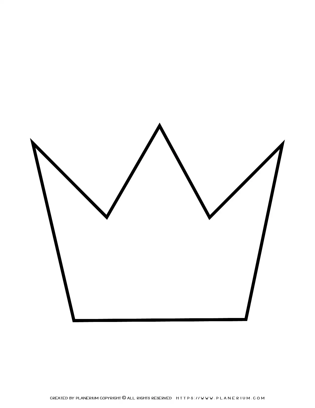 Printable Simple Crown Template
