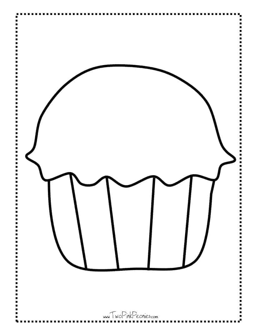 Cupcake Template Free Printable