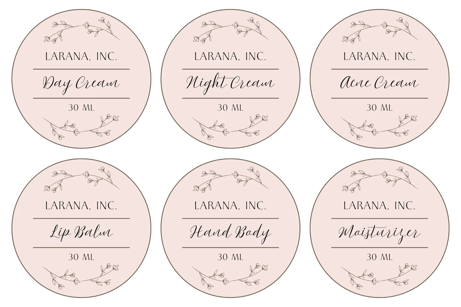 Label Printable Template