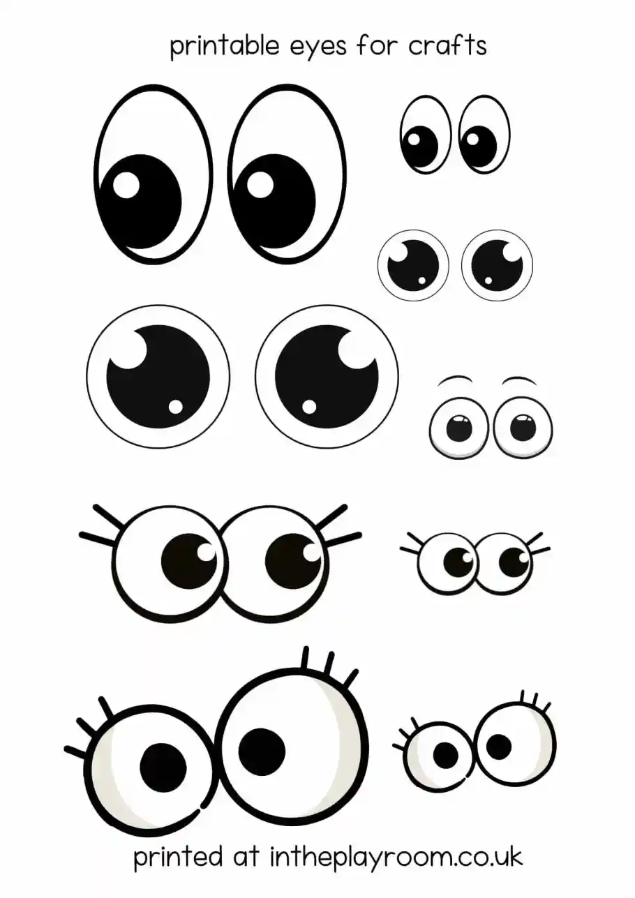Printable Eyeball Template
