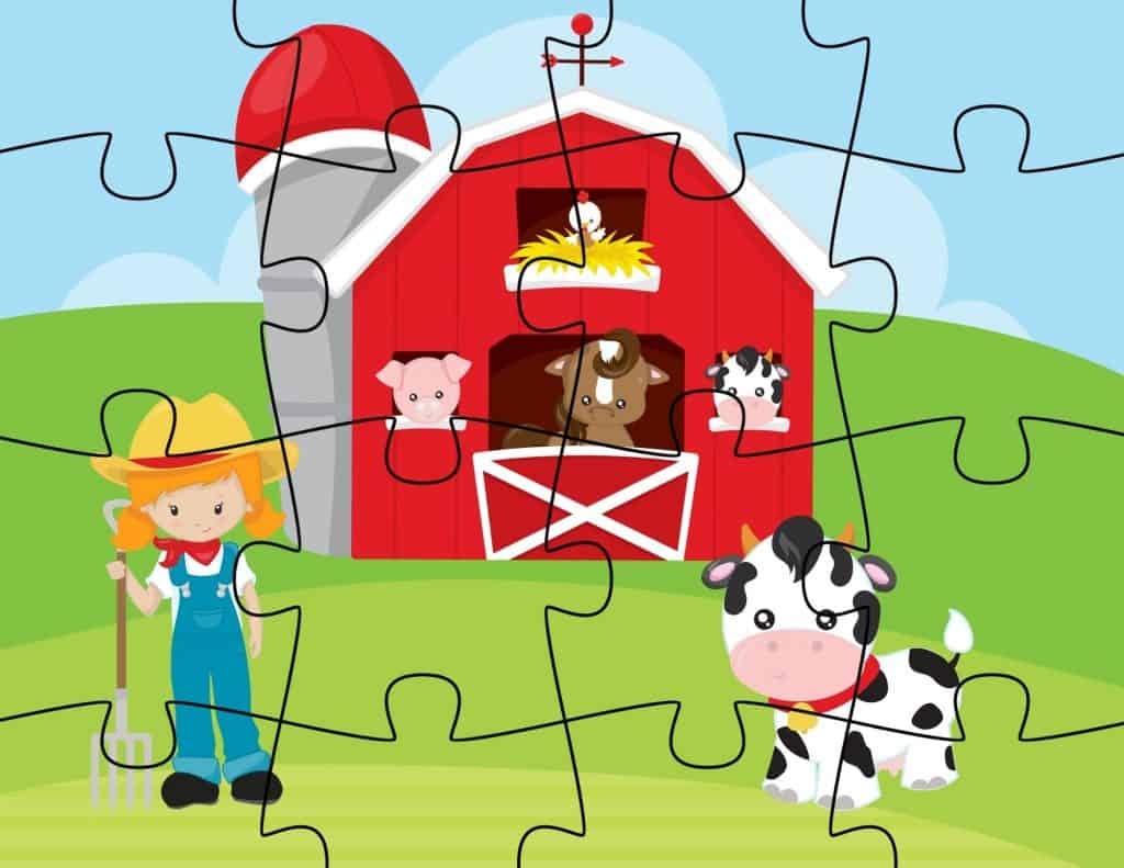 FREE Printable Farm Jigsaw Puzzles For Kids My Printable Home