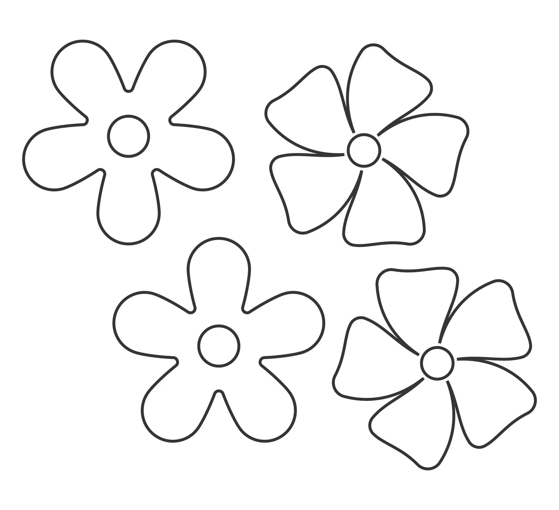 Flower Template Printable Free