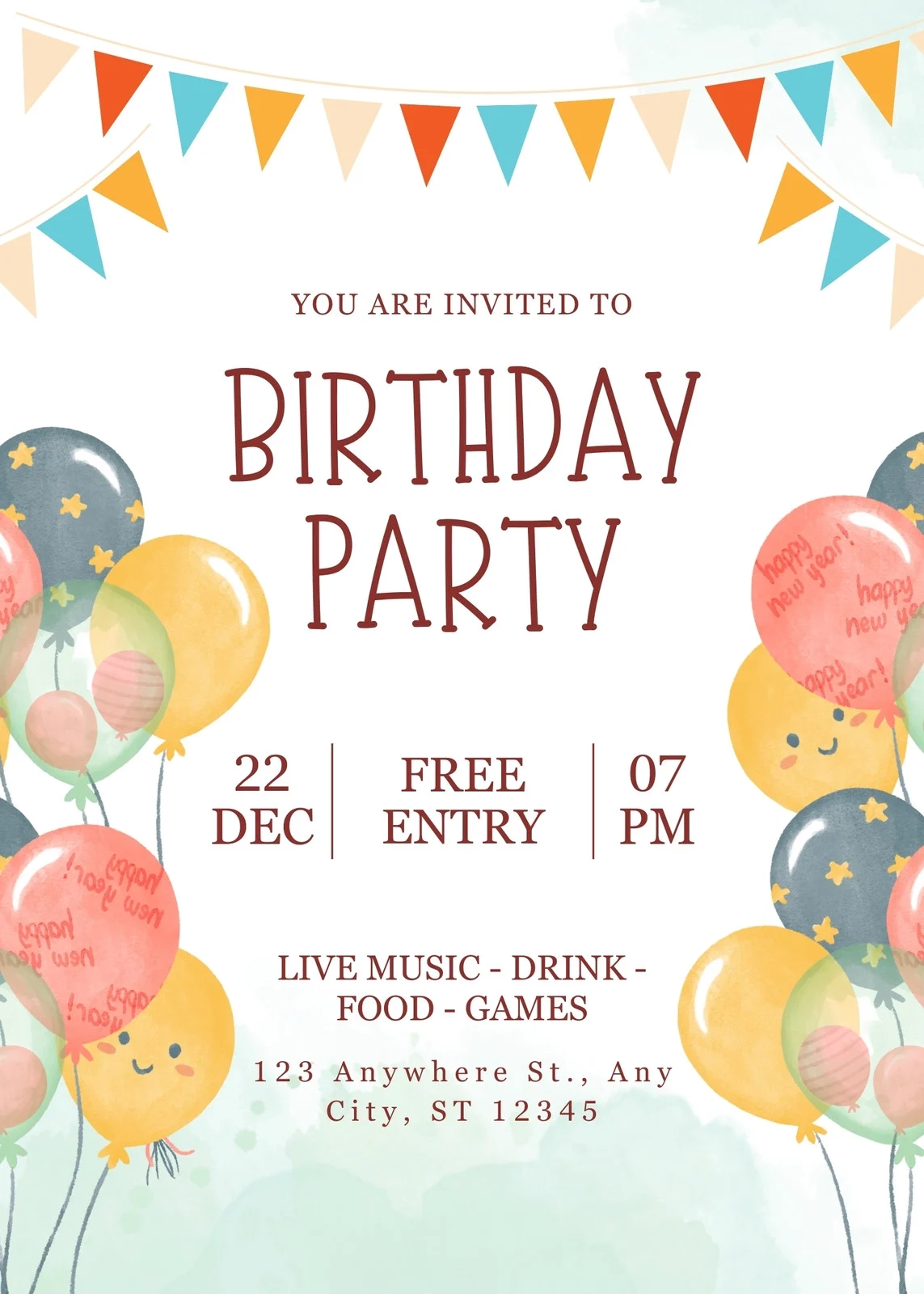 Free Birthday Invitation Templates Printable