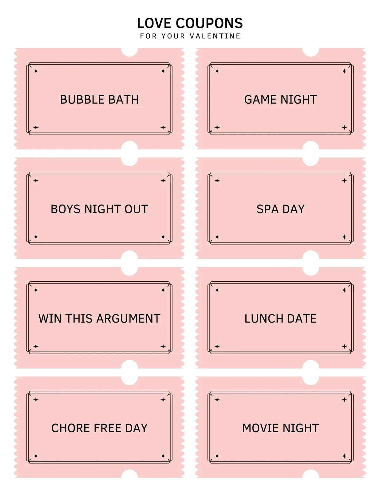 Free Printable Coupon Book Template