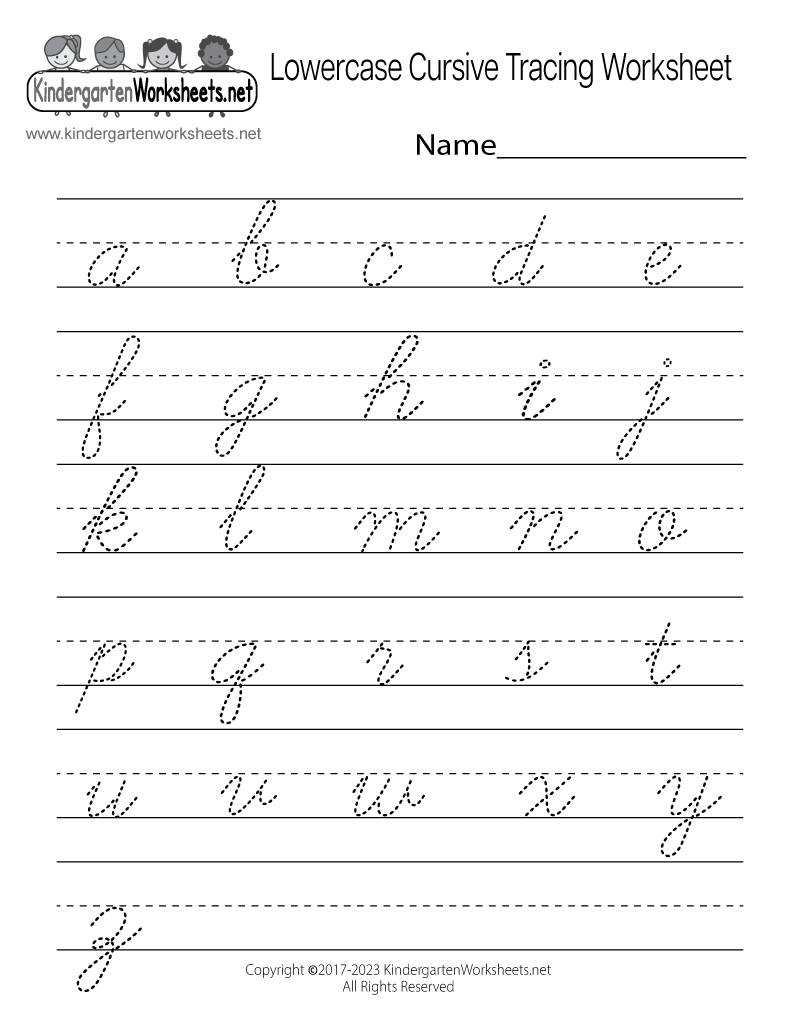 Cursive Worksheets Printable Free
