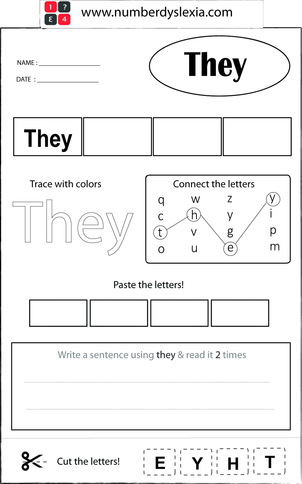 Free Printable Orton Gillingham Worksheet With Template PDF 