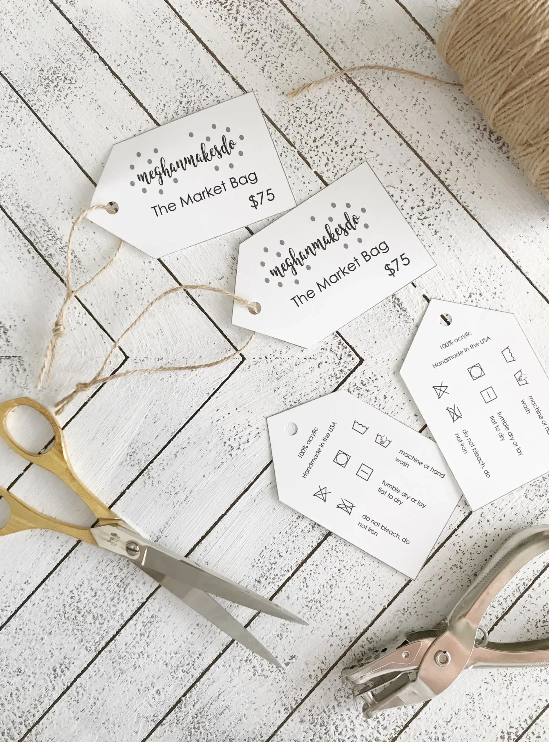 Free Printable Price amp Care Tags Meghan Makes Do