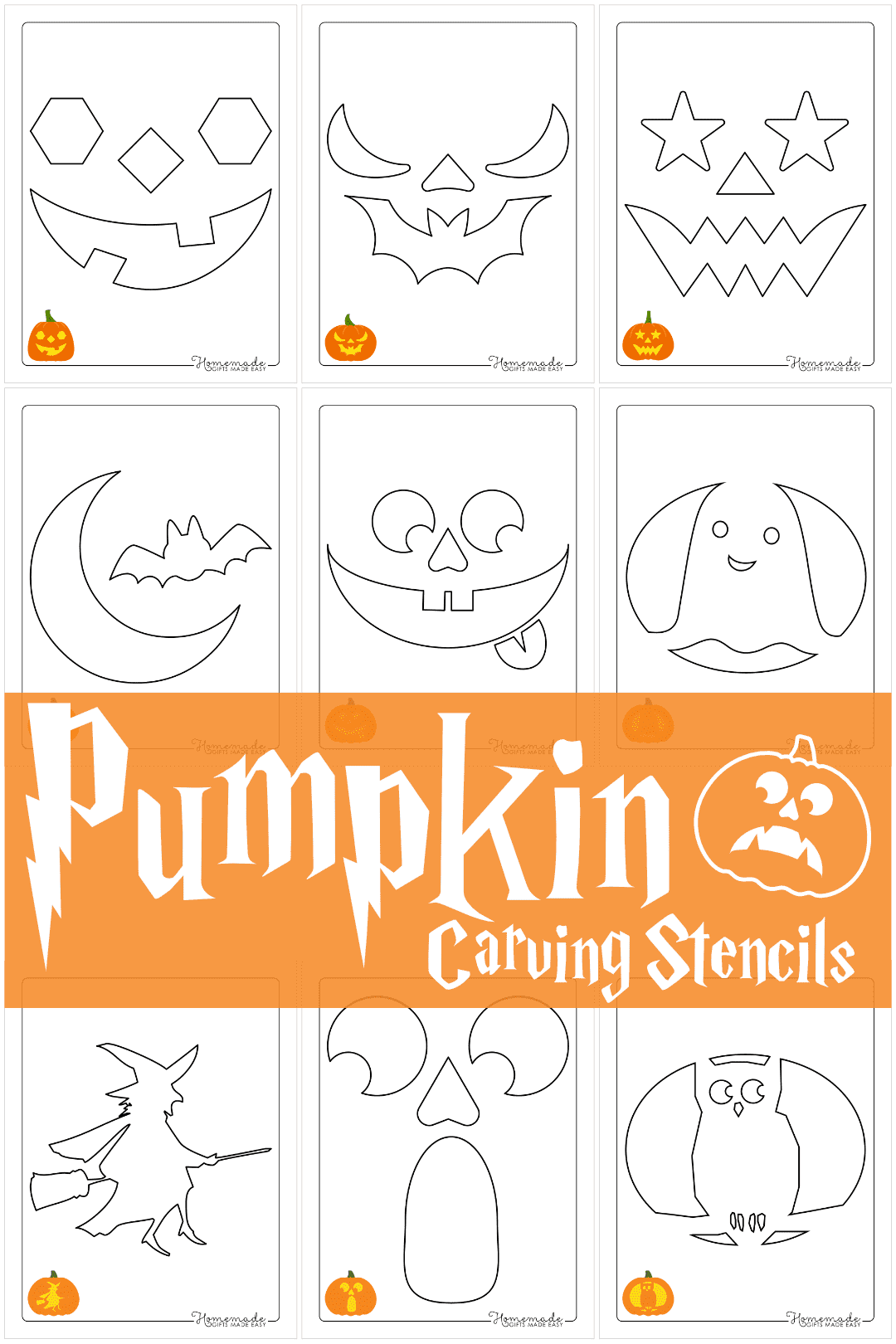Pumpkin Carving Template Printable