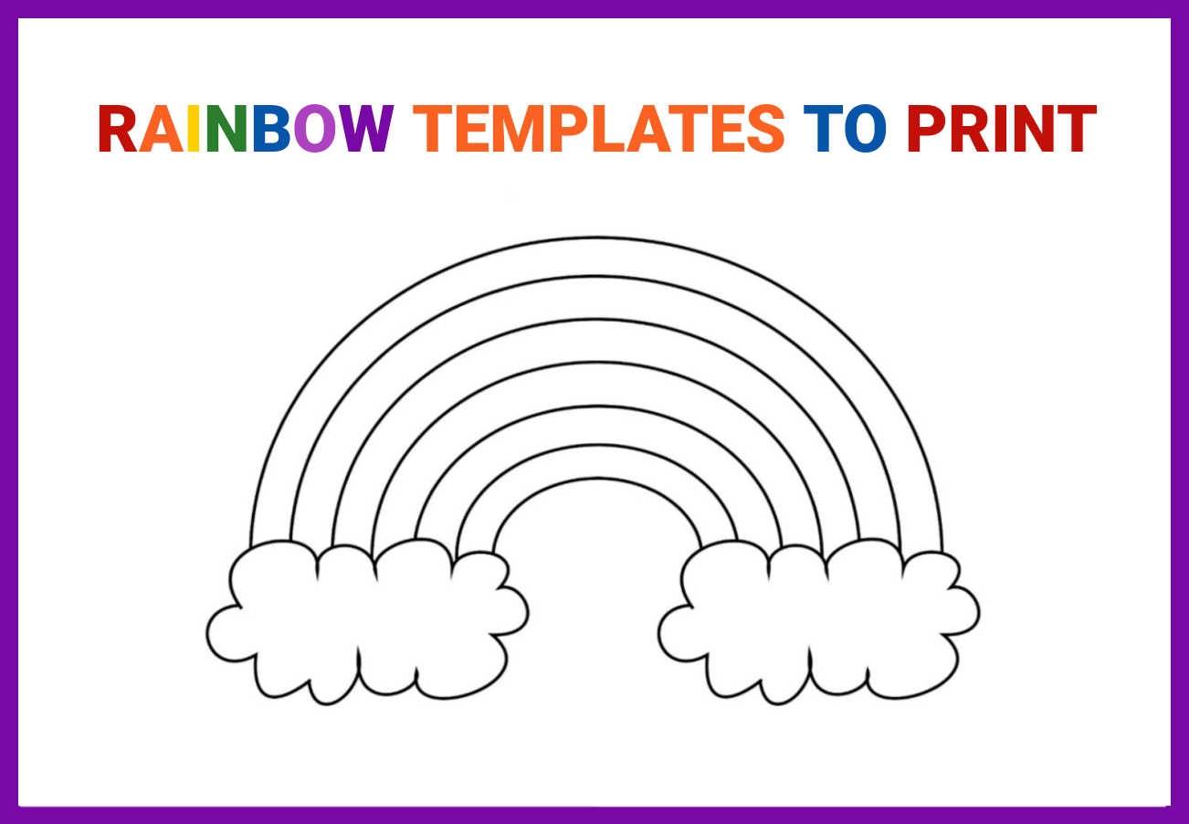 Free Printable Rainbow Templates