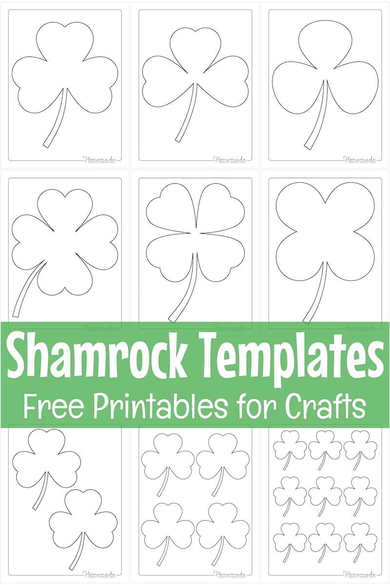 Shamrock Template Free Printable