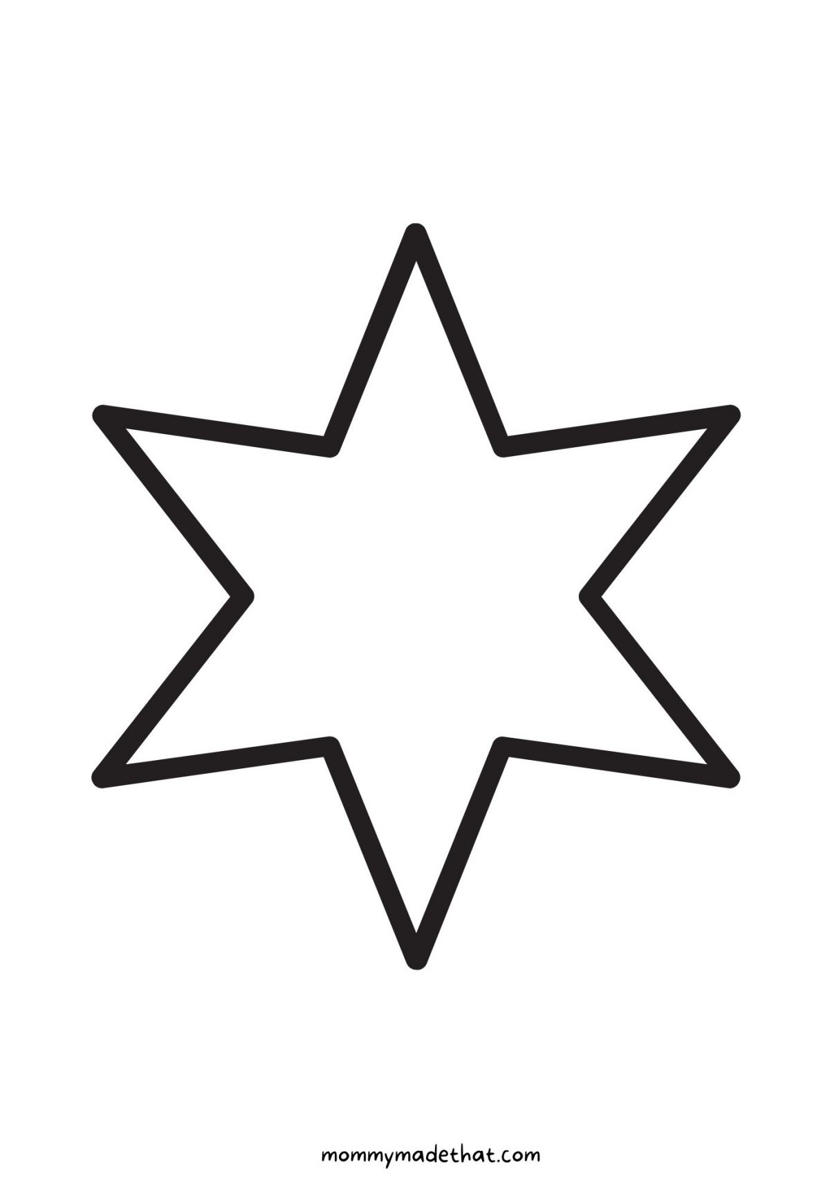 Large Printable Star Template