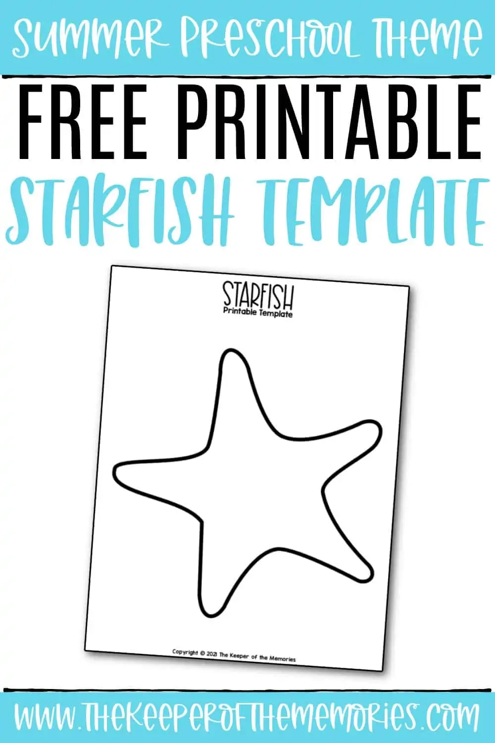 Free Printable Starfish Template