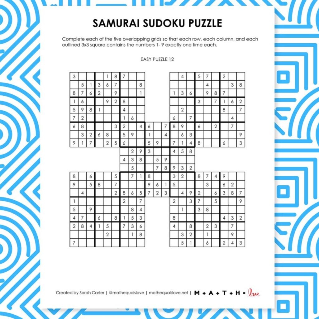 Sudoku Puzzles Free Printables