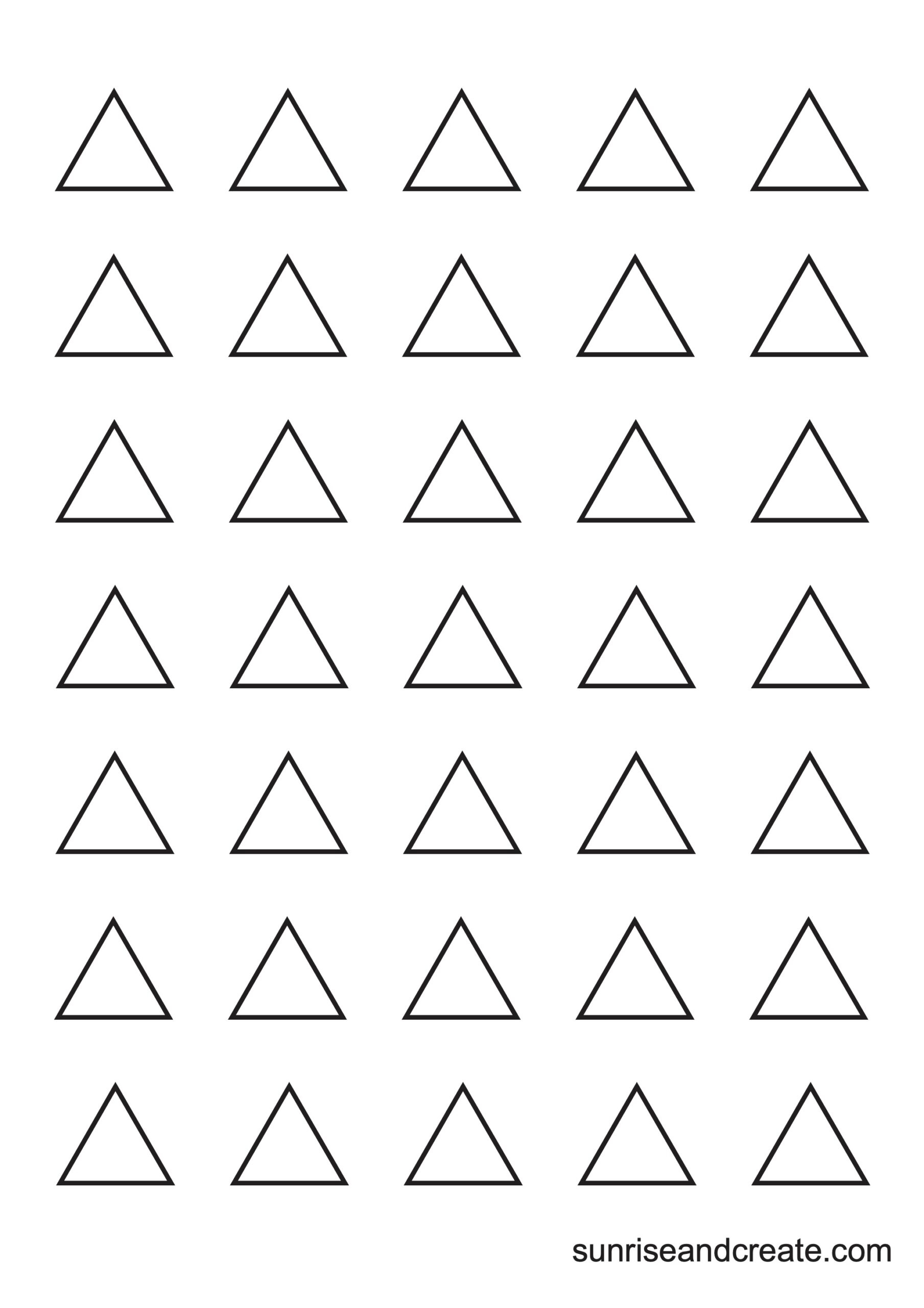 Free Printable Triangle Template