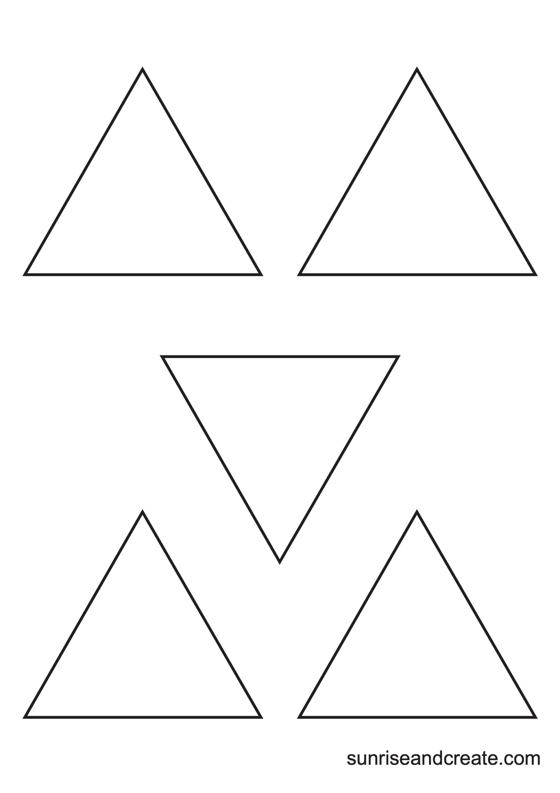 Free Printable Triangle Templates
