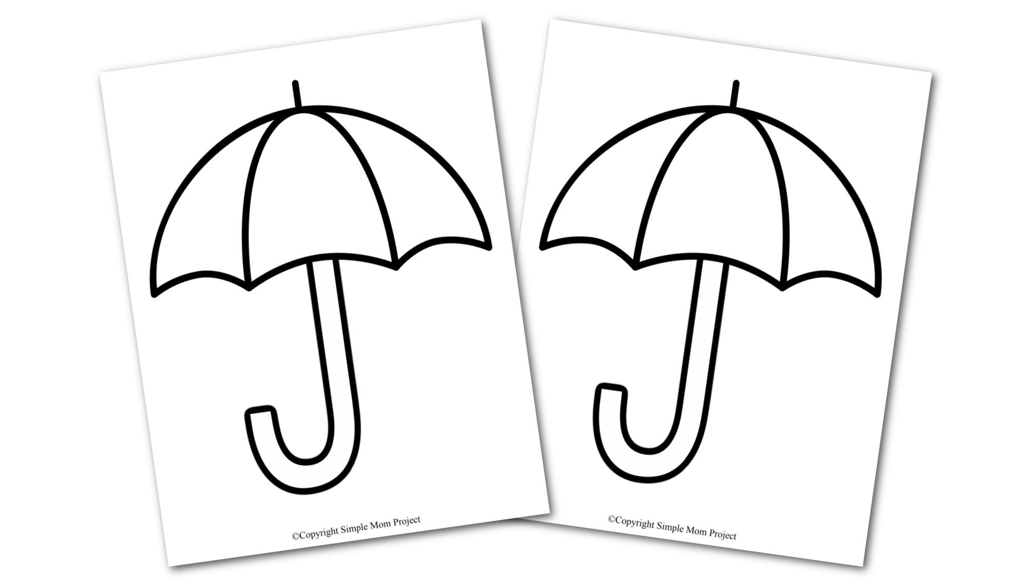 Free Printable Umbrella Template